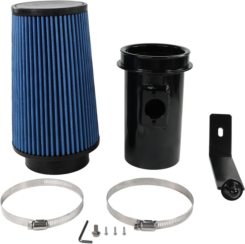 LDMINDA Cold Air Intake Kit 6.4 Diesel Filter System Air Intake Pipe with Oiled Filter Replacement for 2008-2010 Ford F-250 F-350 F-450 Super Duty Power stroke Diesel Engine 6.4L - Image 1